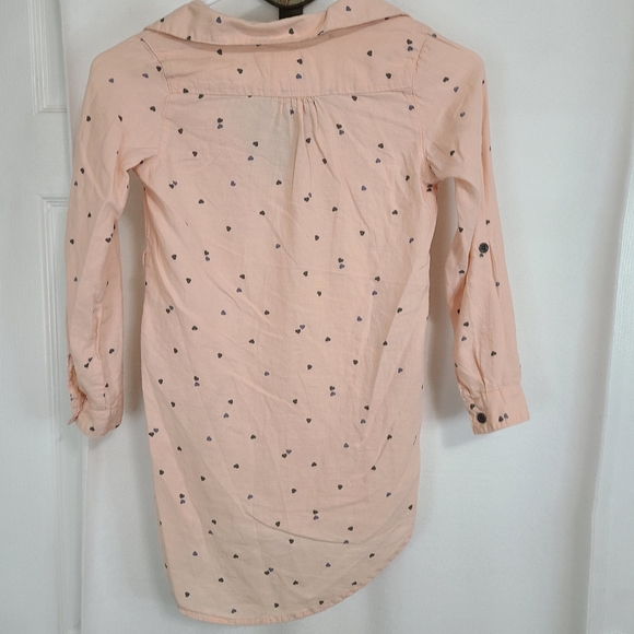 (1433) H&M LOGG Youths Long Sleeve Button Down Shirt, Size: 7-8 Y Color Pink - Picture 10 of 15
